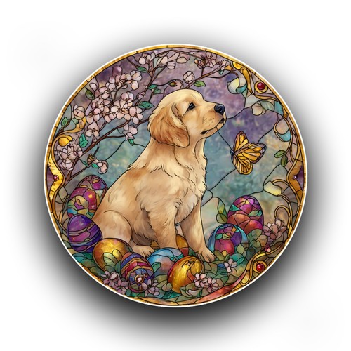 Golden retriever puppy easter - puppy,