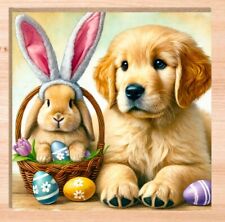 Golden Retriever Dog Easter