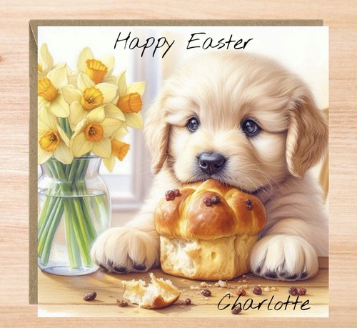 Personalised golden retriever - golden,