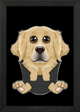 Golden Retriever Puppy Framed
