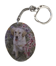 Golden Retriever Keyring -