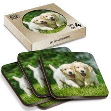 4 x Boxed Square Coasters -