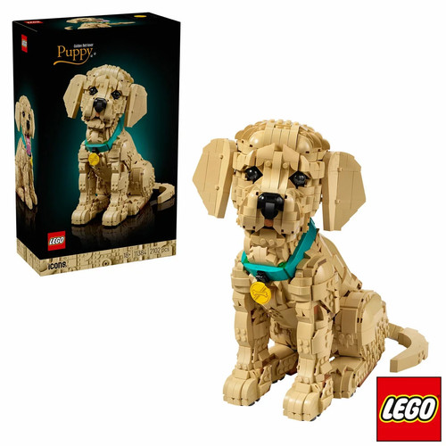 Lego icons golden retriever - lego,